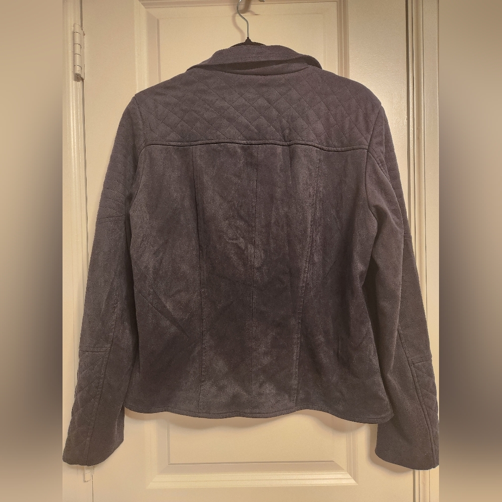Kut from the Kloth Blue Moto Jacket - Picture 3 of 5